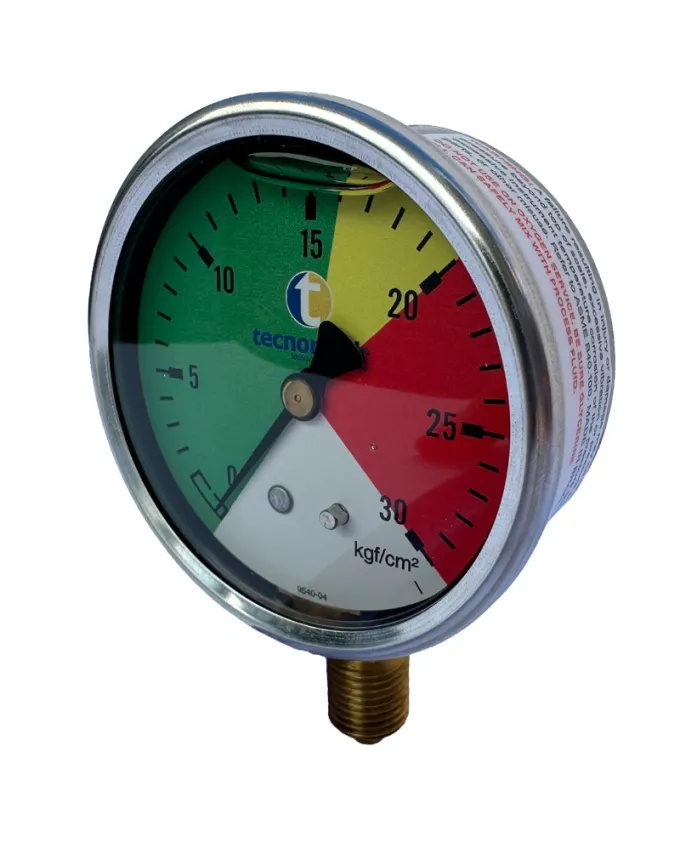 Manômetro 63mm 30bar Montagem Inferior